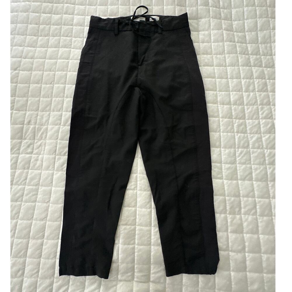 Chapter One Pants Womens 29 Black Wool Blend Structured Cropped 2139 3207